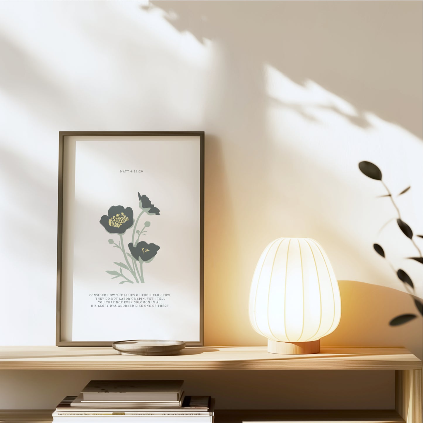 Matthew 6:28-29 Fine Art Print