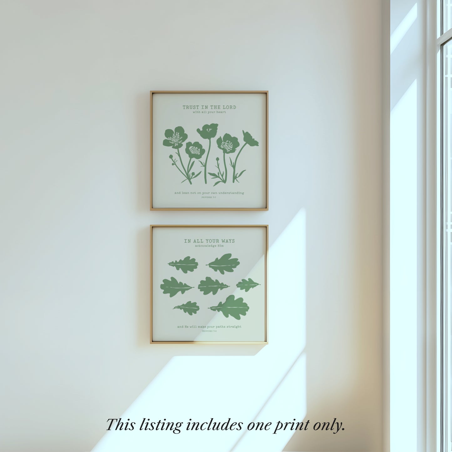 Proverbs 3:5 Fine Art Print
