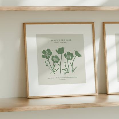 Proverbs 3:5 Fine Art Print