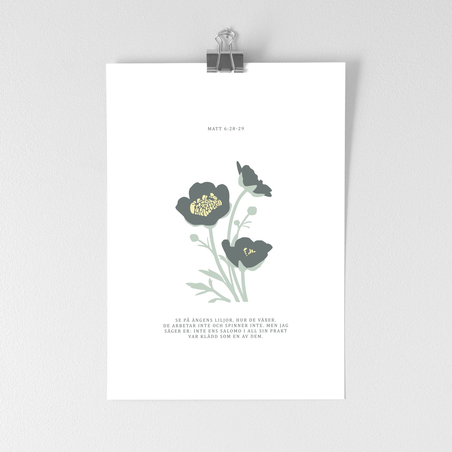 Matthew 6:28-29 Fine Art Print